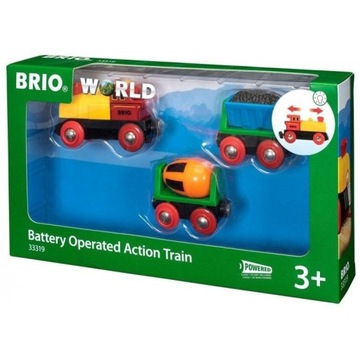 BRIO LOKOMOTYWA Z BETONIARKĄ