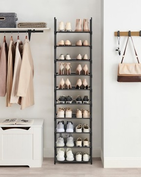 Модульная полка для обуви Металлическая подставка на 10 полок