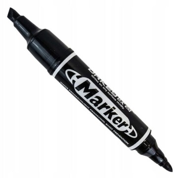MARKER PERMANENTNY CZARNY WODOODPORNY DWUSTRONNY