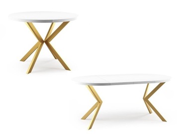 Stół okrągły M6 glamour rozkładany LOFT 90/170