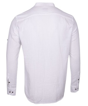 рубашка с воротником стойкой, БЕЛАЯ Хлопок 4XL REGULAR VIADI POLO