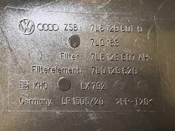 AUDI Q7 4L 3.0 TDI POUZDRO FILTRU VZDUCHU 7L6129601Q 7L0129620
