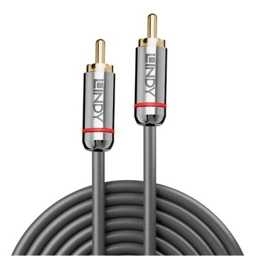 Lindy 35341 Kabel Coaxial (RCA-RCA) Cromo Line - 3m