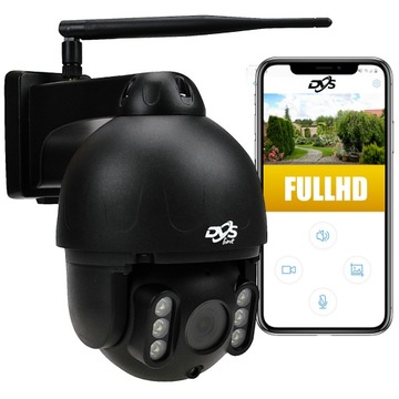 KAMERA OBROTOWA WIFI 2Mpx FULL HD ZEWNĘTRZNA CZARNA METALOWA OBUDOWA AUDIO