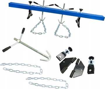 БАЛКА ПОДВЕСКИ ДВИГАТЕЛЯ GEKO ПРОЧНЫЙ ДЕРЖАТЕЛЬ ДВИГАТЕЛЯ 500 КГ КРЮКИ G02190