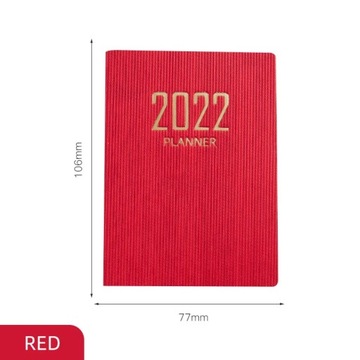 A7 Agenda 2022 Mini Notebook Small Pocket 365 Days