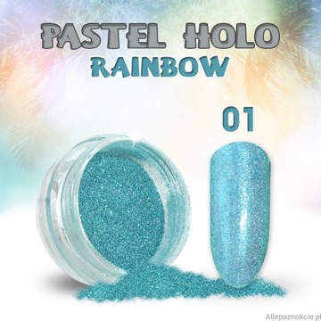 ПОРОШОК ДЛЯ НОГТЕЙ HOLO RAINBOW GLITTER DECORATION SHINE