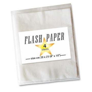 Flash paper papier błyskowy iluzja magia gastro