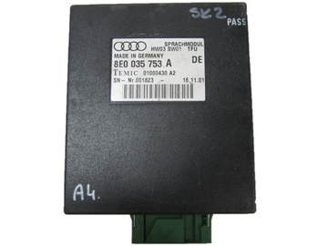 AUDI A4 B6 B7 MODUŁ STEROWNIK 8E0035753A
