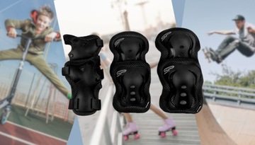 Защита для роликовых коньков, колено, локоть, локоть, запястье для детей, комплект M