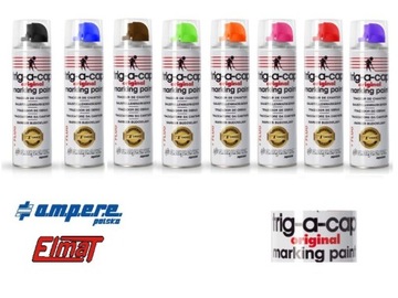 Farba geodezyjna do znakowania spray Ampere trig-a-cap original 1szt