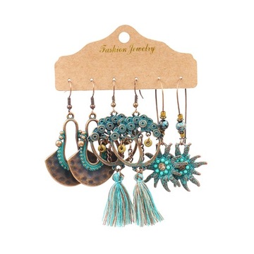 artystyczne kolczyki Fashion Drop Dangle Style F