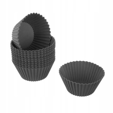 FOREMKI SILIKONOWE DO BABECZEK MUFFINEK 12SZT