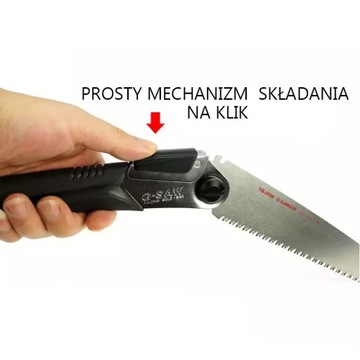 Японская складная пила для резки дерева Bushcraft Survival TAJIMA GKG 240мм