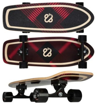 Deskorolka drewniana longboard Cruiser ABEC-9 100kg NIJDAM 81cm
