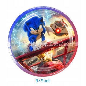SONIC Тематический набор посуды на день рождения