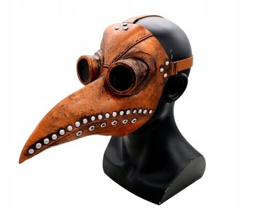 Maska PLAGUE DOCTOR DŻUMA PTAK BLACK MASK ZARAZA X