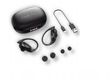 БЕСПРОВОДНЫЕ НАУШНЫЕ НАУШНИКИ LENOVO LP75 ВОДОНЕПРОНИЦАЕМЫЕ ДЛЯ БЕГА И ВЕЛОСИПЕДА