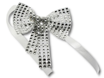 Бант из циркония, клипса х5, украшения, для штор,