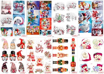 РОЖДЕСТВЕНСКИЕ НАКЛЕЙКИ на подарки День Святого Николая для детей РОЖДЕСТВЕНСКИЕ выкройки