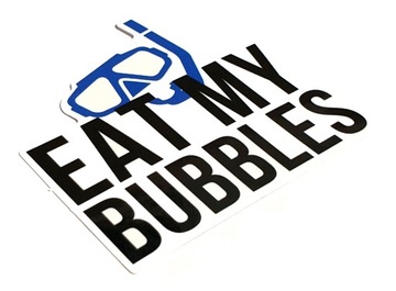 Наклейка для дайвинга «Съешь мои пузыри»