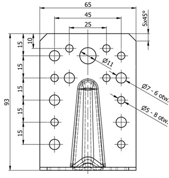 СОЕДИНИТЕЛЬ УГЛОВОЙ ПЛОТНИКОВЫЙ KPL1 90x90x65x2 10 шт.