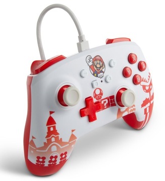 Проводной пульт PowerA SWITCH Mario Red & White
