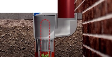 ДИСПЛЕЙ ДЛЯ ЖЕЛОБА ОЧИСТИТЕЛЬ ЖЕЛОБОВ Серый СЛИВ Универсальный 110 мм с корзиной