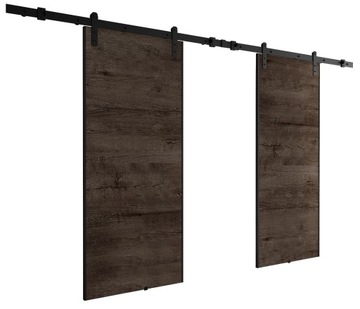 Drzwi przesuwne naścienne AURA DUO 152 loft