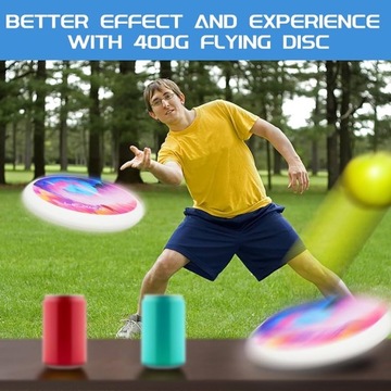 ФРИСБИ ЛЕТАЮЩИЙ ДИСК С ПОДСВЕТКОЙ 24см 400г