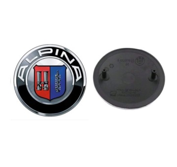 ЭМБЛЕМА С ЛОГОТИПОМ ALPINA BMW 82 мм ДЛЯ МАССОВОЙ КЛАПАНКИ