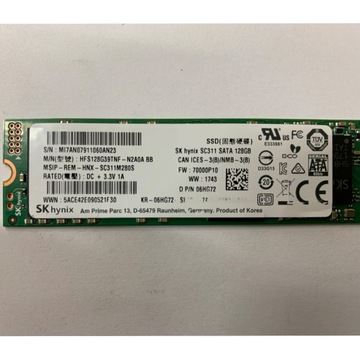Szybki Dysk SSD 128 GB Samsung M2 2280