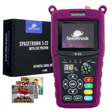 Измеритель спутникового сигнала Spacetronik S-22 DVB-S/S2/S2X