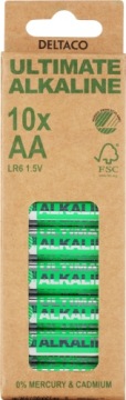 БАТАРЕЙКИ АА 10 ШТ. 1,6 В DELTACO