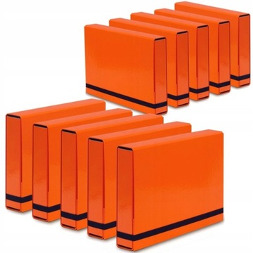 10x Teczka z Gumką A4 Vaupe BOX Twarda Gruba 50mm