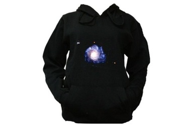 BLUZA KAPTUR KOSMOS GALAXY PLANETY WZORY