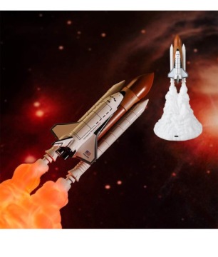 КОСМИЧЕСКИЙ ШАТТЛ РАКЕТА НОЧНИК СВЕТ ДЛЯ ДЕТЕЙ СПАЛЬНЯ СТОЯ USB