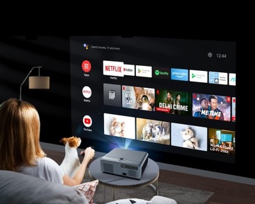 Проектор Проектор 30000 лм WiFi Android Google TV FULL HD 4K Светодиодный автофокус