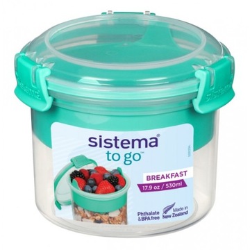 Sistema POJEMNIK śniadaniowy na musli JOGURT 530ml