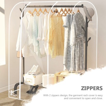 ПРОЗРАЧНЫЙ КРЫШКА ДЛЯ ВЕШАЛКИ ДЛЯ ОДЕЖДЫ ПЫЛЕЗАЩИТНАЯ ВЕШАЛКА ДЛЯ ОДЕЖДЫ