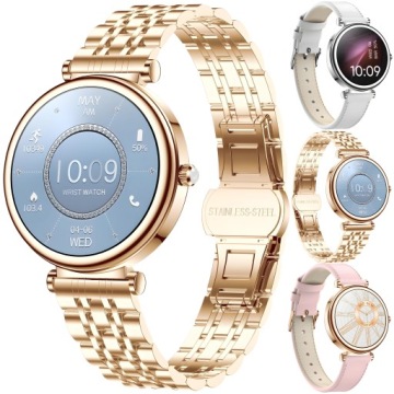 SMARTWATCH ZEGAREK DAMSKI LUXURY CIŚNIENIENIOMIERZ ROZMOWY SPORT MENU PL