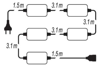 СВЕТОДИОДНЫЙ ПРОЖЕКТОР С РЕФЛЕКТОРОМ ДЛЯ КОМБИНИРОВАННОГО НАБОРА 5x6 Вт