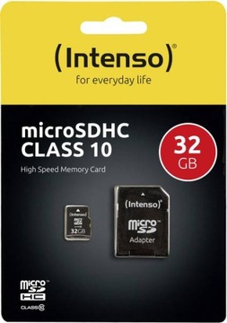 КАРТА ПАМЯТИ INTENSO microSD 32 ГБ + SD-адаптер