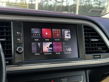 Seat Leon III Hatchback Facelifting 1.4 TSI 125KM 2018 Seat Leon Salon PL! LED, Klima, Grzane fotele, Tem, zdjęcie 17