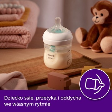 АНТИКОЛИКОВАЯ БУТЫЛОЧКА NATURAL RESPONSE С БЕЗВОЗДУШНОЙ КРЫШКОЙ 125 МЛ PHILIPS AVENT