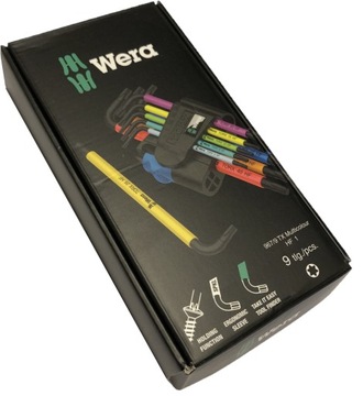 Ключи Wera Allen с шариком + Torx, набор из 18 шт.