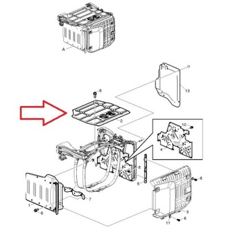 ЛИСТ-ЧЕХОЛ ВЕРХНЕГО КАТАЛИТИЧЕСКОГО ГЛУШИТЕЛЯ VOLVO FH4 EURO 6