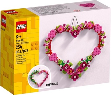 KLOCKI LEGO 40638 OZDOBA W KSZTAŁCIE SERCA PREZENT DLA NIEJ