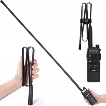 Складная тактическая антенна VHF/UHF Baofeng CS UV82 5R 888S Kenwood 48см