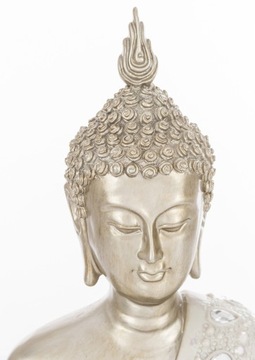 Золотая жемчужная декоративная статуэтка Будды, медитирующего